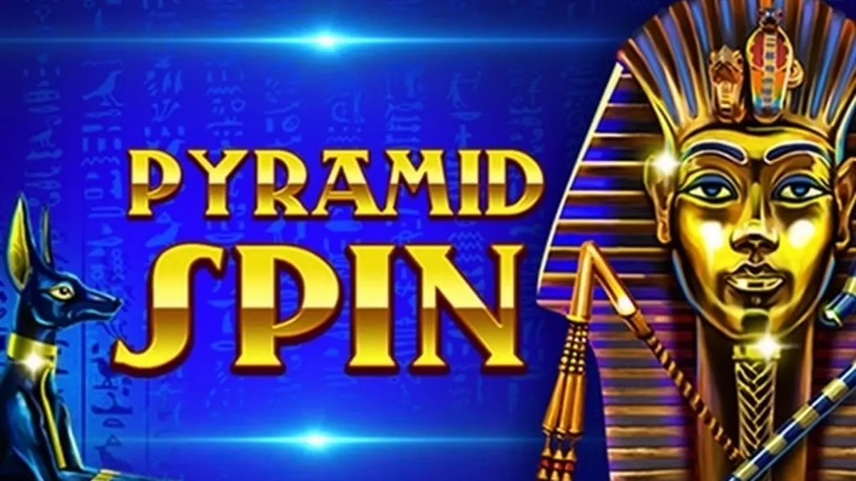 Tampilan layar utama permainan slot Pyramid Spin dengan tema piramida